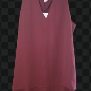 Michael Kors Sleveless Merlot Top